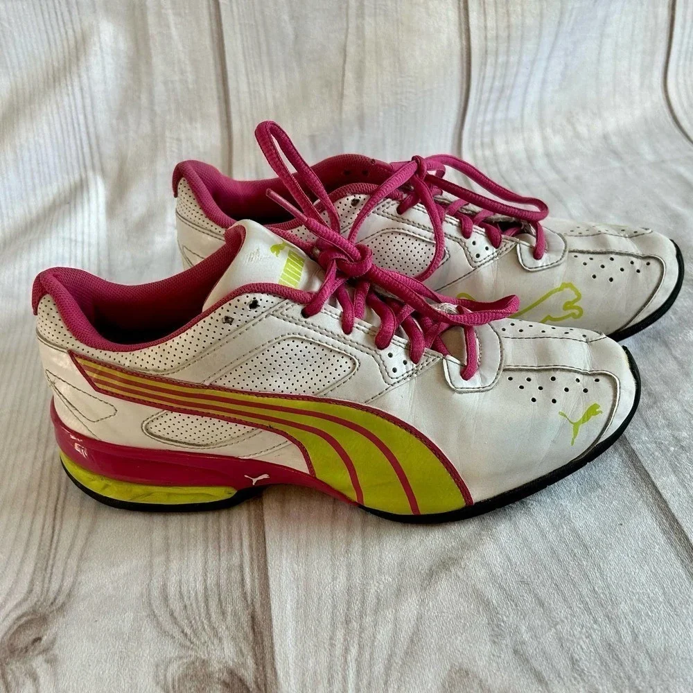 Vintage Puma Athletic lace up running sneakers Y2K Sporty lounge colorful 8​​ - Picture 5 of 11